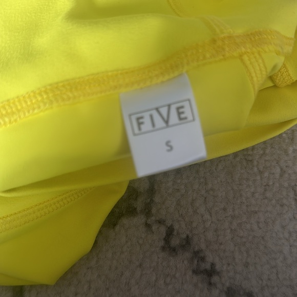 Five The Label Dance Booty Shorts. AS Canary Yellow. Like New! - Picture 4 of 4